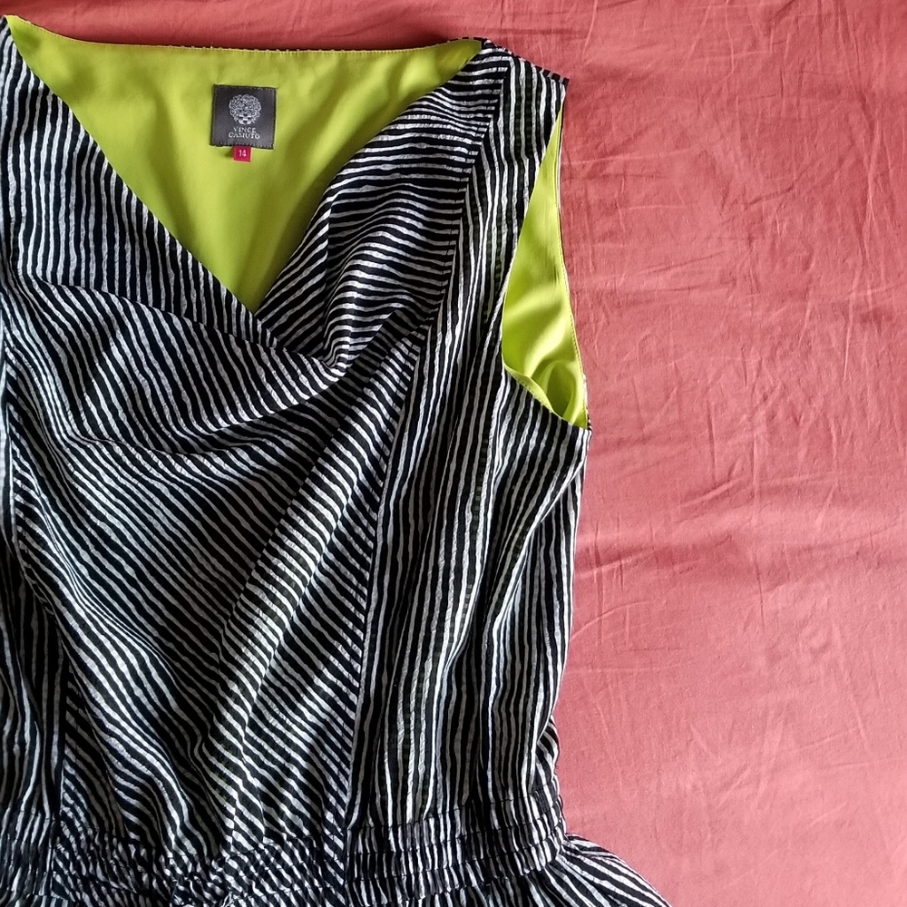 Black and White striped dress